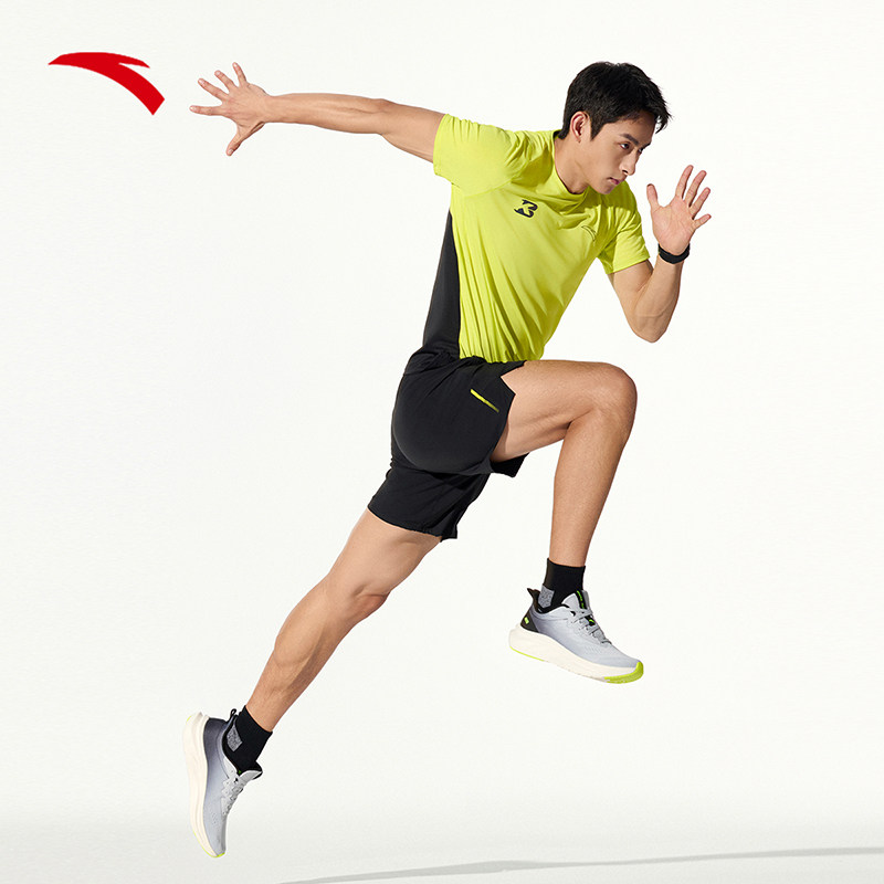 安踏速干T丨运动短袖t恤男夏季新款透气跑步训练服上衣152525103,淘宝优惠券,粉丝福利购,淘宝优惠卷