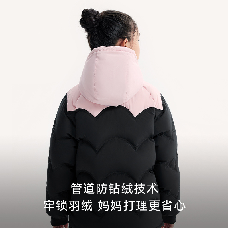 三防科技 | 安踏儿童女童装羽绒服连帽冬装大童上衣外套官方正品