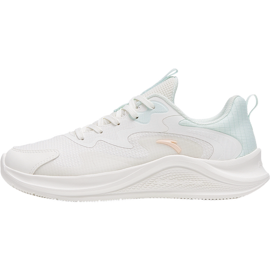 安踏漫步丨轻质缓震皮面加绒跑步鞋女款舒适轻便软底运动鞋休闲鞋