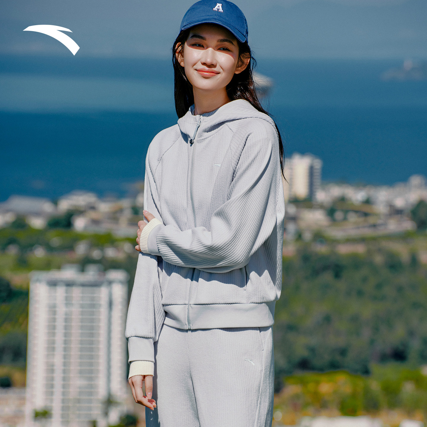 安踏遛弯套装丨易打理加厚休闲外套长裤女士新款宽松运动服休闲裤,淘宝优惠券,粉丝福利购,淘宝优惠卷