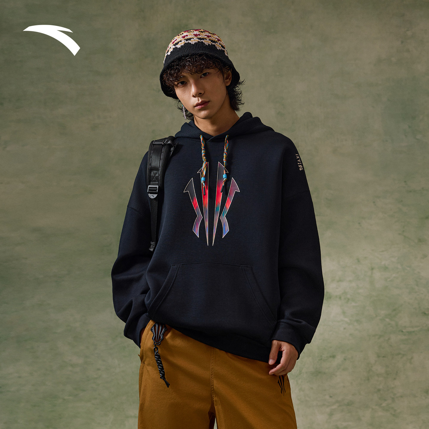 安踏凯里·欧文系列丨美式休闲连帽卫衣男女装宽松上衣172611706S,淘宝优惠券,粉丝福利购,淘宝优惠卷