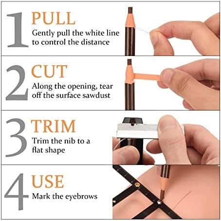 ATOMUS Eyebrow Makeup Sharpener Set 0.8cm and 1cm Pencil Sha - 图2