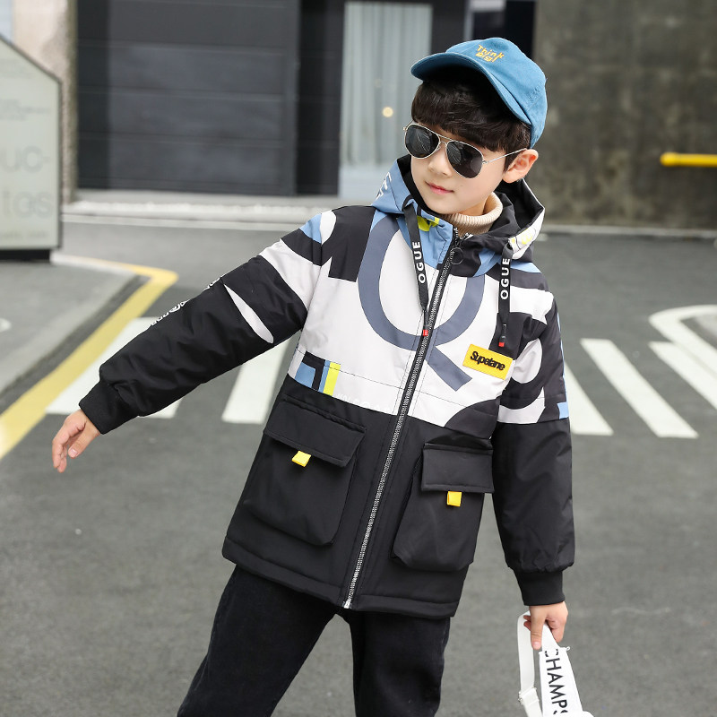 男童夹棉加厚棉冬装儿童6七八风衣 石生璞风衣