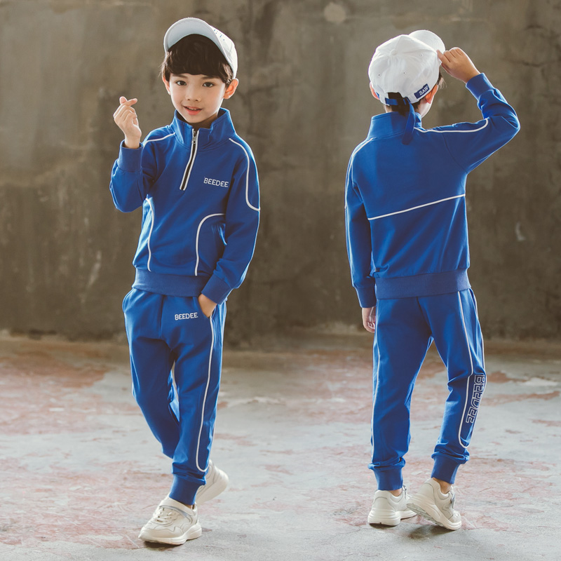 9帅气男童运动套装春秋季5八10 11 石生璞棉衣