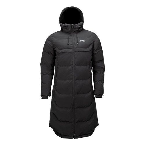 Li Ning, зимнее длинное спортивное демисезонное термобелье с пухом, длинный пуховик, длина макси