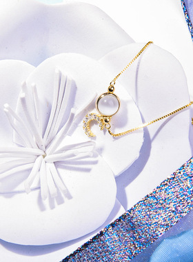 愿望实现寻梦进口k金女神猫眼石