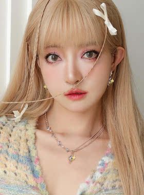 LUYUO原创星芒项链少女甜酷Y2K小众设计感颈链学生百搭简约锁骨链