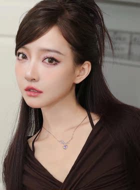 LUYUO夏日蝴蝶结爱心项链甜酷小众高级感气质辣妹冷淡锁骨链女