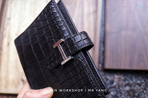 贝恩短夹钱包版型图纸 免裁切带斩位 手工皮具制作diy芬恩皮具 - 图2