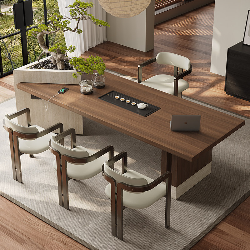 岩板茶桌茶盘一体大板嵌入式茶具茶台一整套后现代奢泡茶桌椅组合,淘宝优惠券,粉丝福利购,淘宝优惠卷