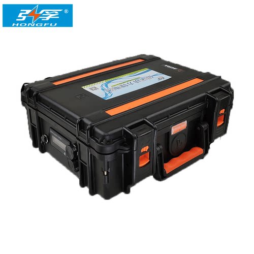弘孚 24V48V80ah120ah大容量AGV 户外监控防水锂电池 带RS485通讯 - 图0
