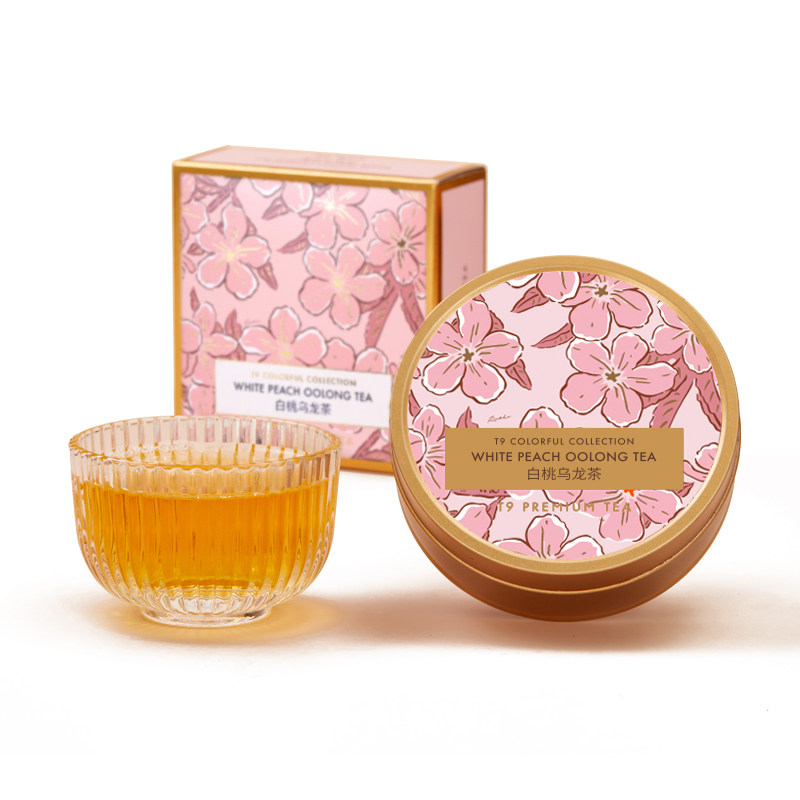 T9大金罐白桃乌龙茶花果茶水果果粒茶花茶组合热泡调味茶50g罐装,淘宝优惠券,粉丝福利购,淘宝优惠卷
