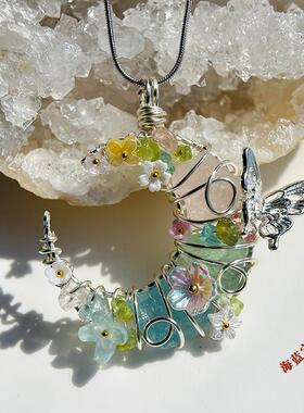 蓝屿水晶保色铜线手工绕线制作