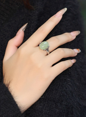 复古轻奢民族风祥云戒指女小众设计新中式国风开口指环古风饰品