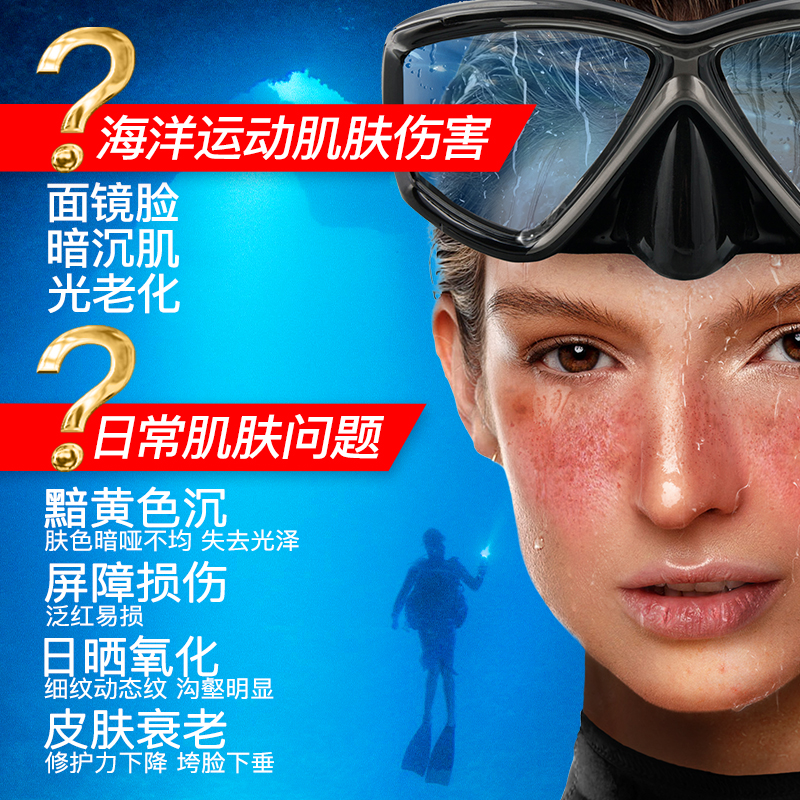 iLab救急褪红(受损肌)潜水礼盒(国际潜水机构推荐)赠太空人钥匙扣
