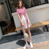 Đầm suông thu đông mới 2019 Đầm voan thời trang đầu thu chân váy mùa thu khí hậu set đồ nữ hai mảnh - Váy eo cao đầm sơ mi trắng thắt eo Váy eo cao