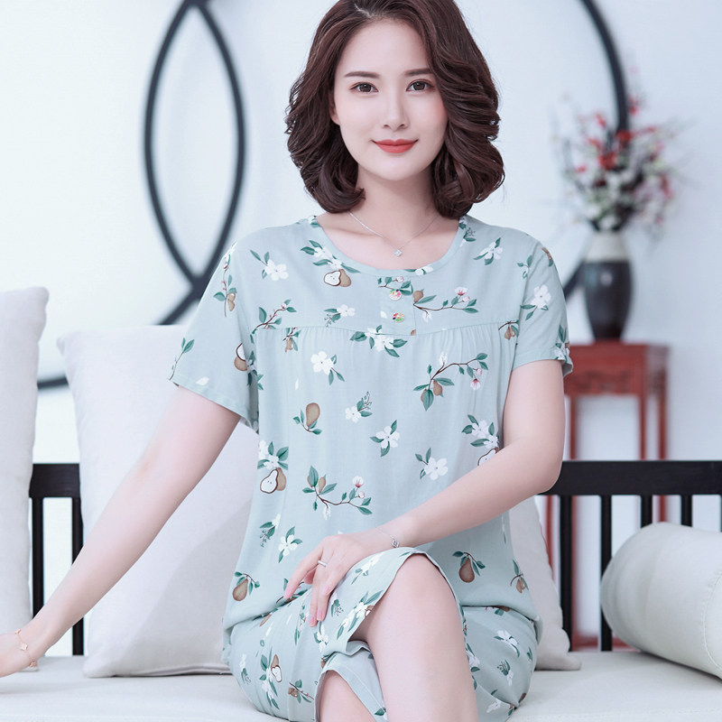 褐瞳棉绸夏季韩版宽松两件套睡衣 褐瞳睡衣/家居服套装