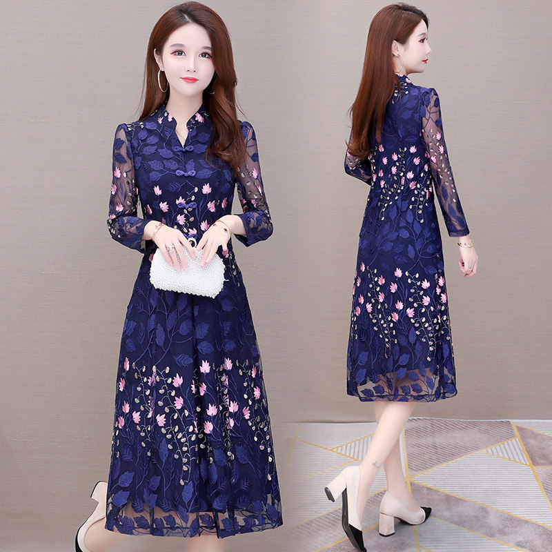 高端旗袍改良版2020年新款连衣裙 阿妮婷连衣裙