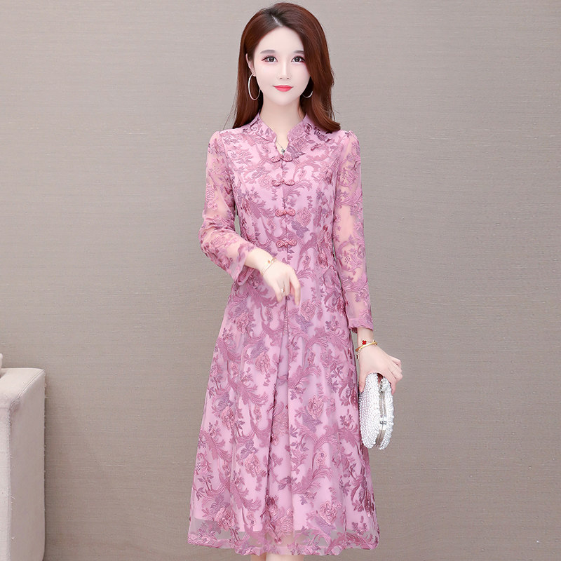 高端旗袍改良版2020年新款连衣裙 阿妮婷连衣裙