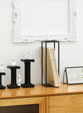 冷色调桌面摆件罗马柱装饰道具