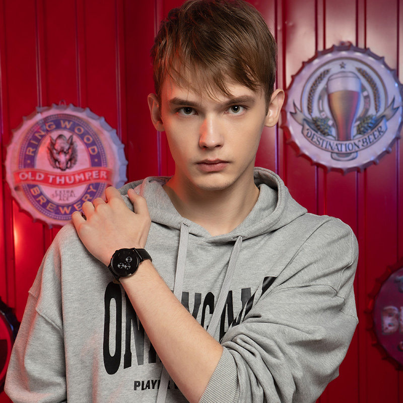 armani阿玛尼男士学生黑武士手表 ArmaniExchange腕表欧美腕表