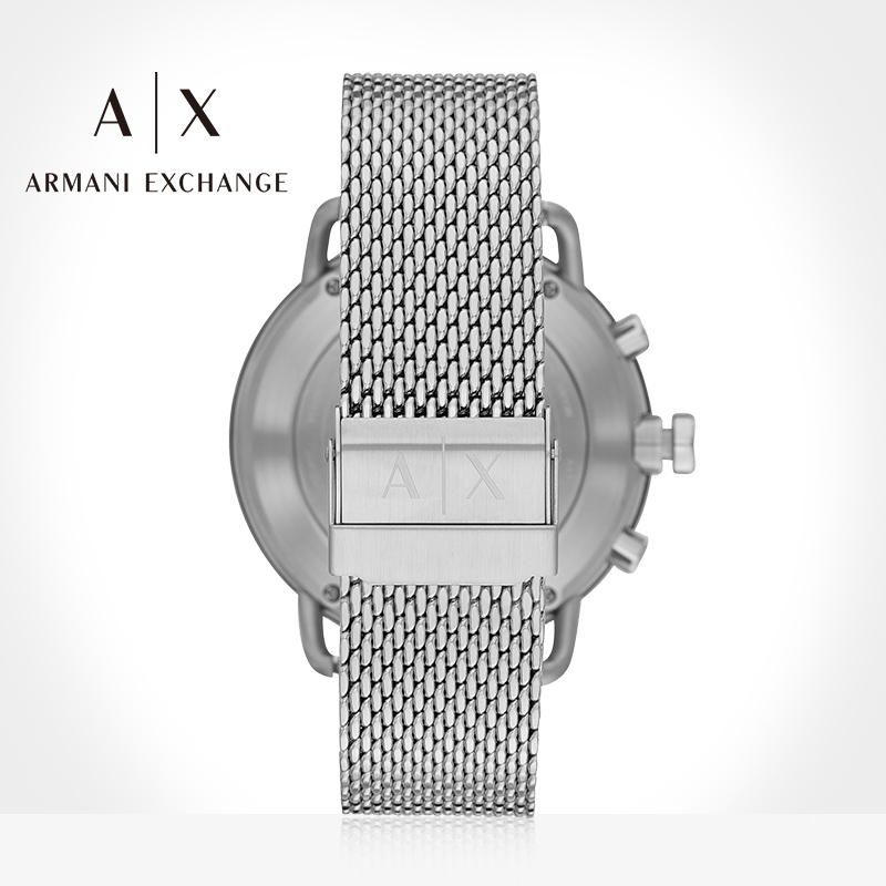 阿玛尼手表Armani Exchange编织钢带多功能男士智能手表AXT1020