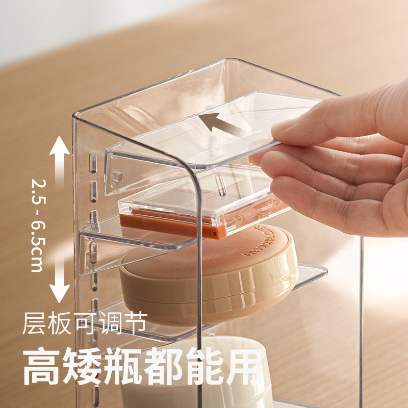 懒角落镜柜收纳盒卫生间浴室口红收纳架子桌面护肤品化妆品置物架,淘宝优惠券,粉丝福利购,淘宝优惠卷