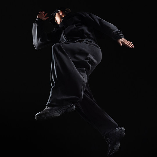 Monster Guardians勇士系列秋冬黑色卫衣卫裤休闲加绒运动套装男