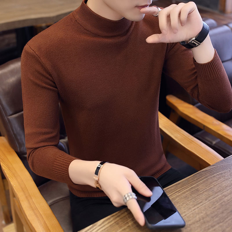 半高领秋冬季新款韩版修身中领毛衣 俊都社针织衫/毛衣