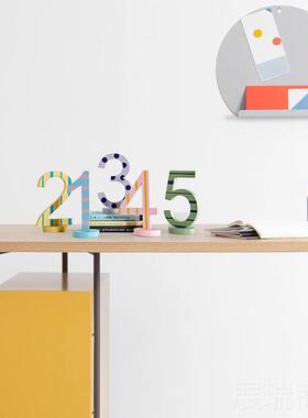 高档桌童房面摆件软装家居好物字母字创意木质售楼处样板间儿装饰