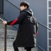 Dụng cụ cotton nam 2019 mới mùa đông dài mặc mũ bông quần áo học sinh trung học Hàn Quốc áo khoác mùa đông - Bông Bông