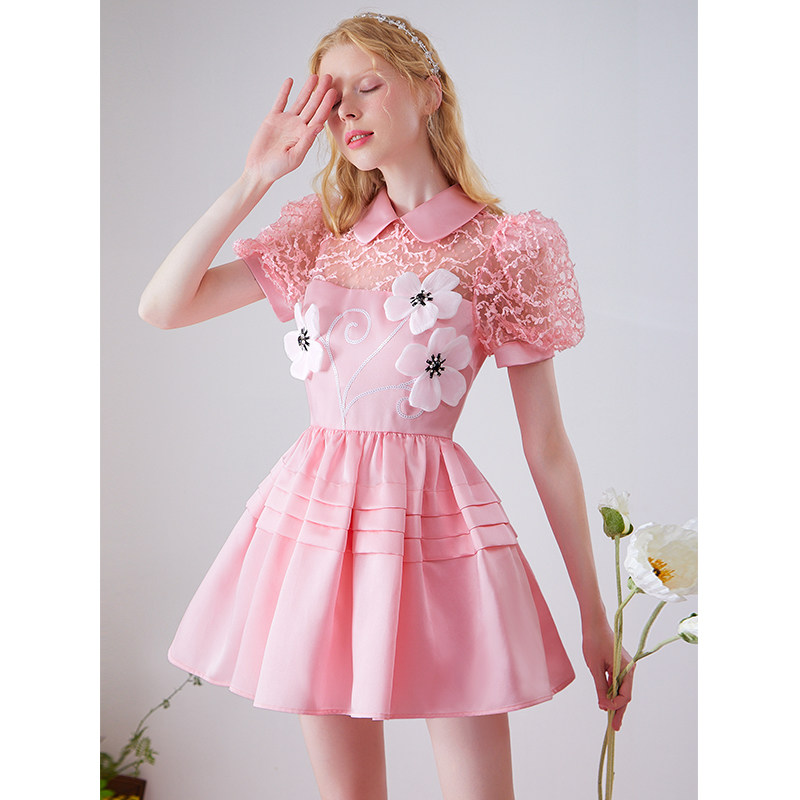 zkf夏季款洋气独特娃娃领感连衣裙 zkf连衣裙