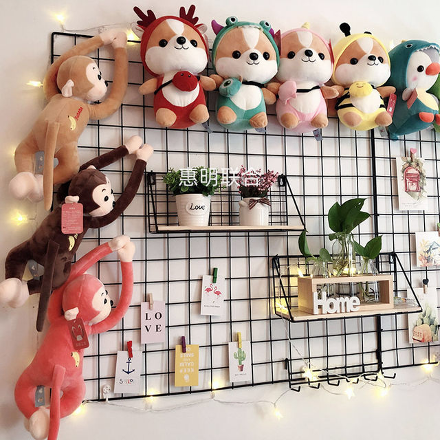 Doll photo wall ins room decoration wrought iron mesh