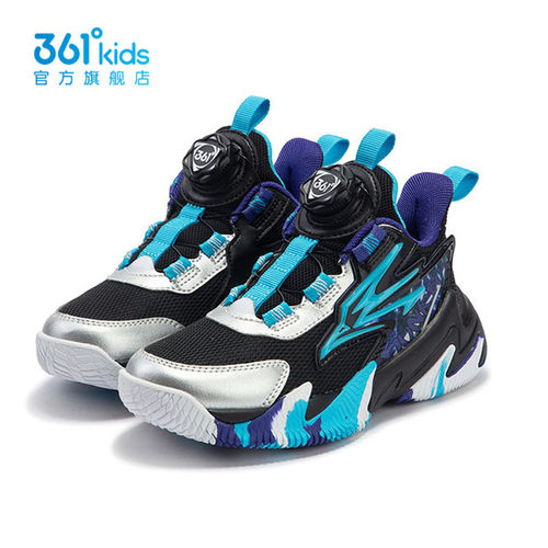 361童鞋儿童透气防滑篮球鞋男童旋钮运动鞋2024秋季新款K72434101-图2