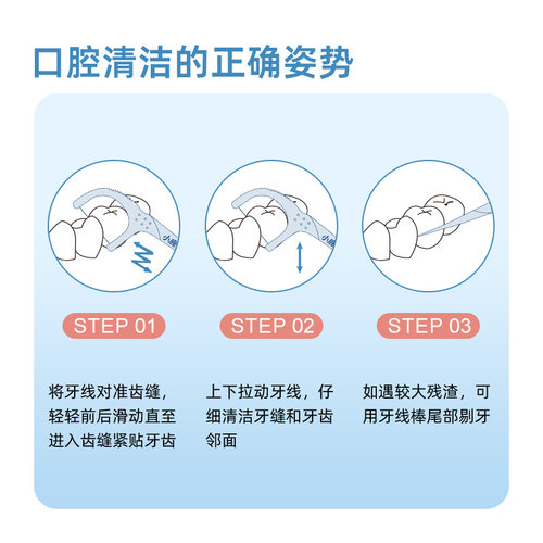 小鹿妈妈牙线棒细家庭装弓形袋装牙签剔牙线棒大包装单袋200支 - 图0