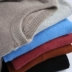 2019 áo len cashmere nguyên chất nam cổ tròn áo len dày áo len lỏng lẻo chạm đáy áo len mỏng áo len mùa đông - Cặp đôi áo len Cặp đôi áo len