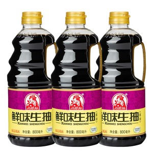 巧媳妇鲜酿生抽鲜味酱油800ml*3