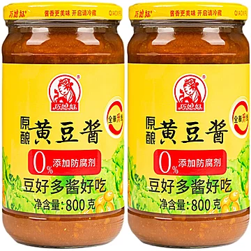 【巧媳妇】黄豆酱800g2瓶装