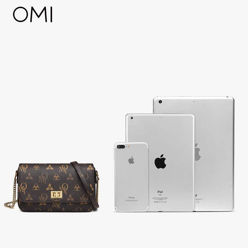 欧米2022新款潮秋冬小众老花斜挎包 omi欧米科贸女士包袋