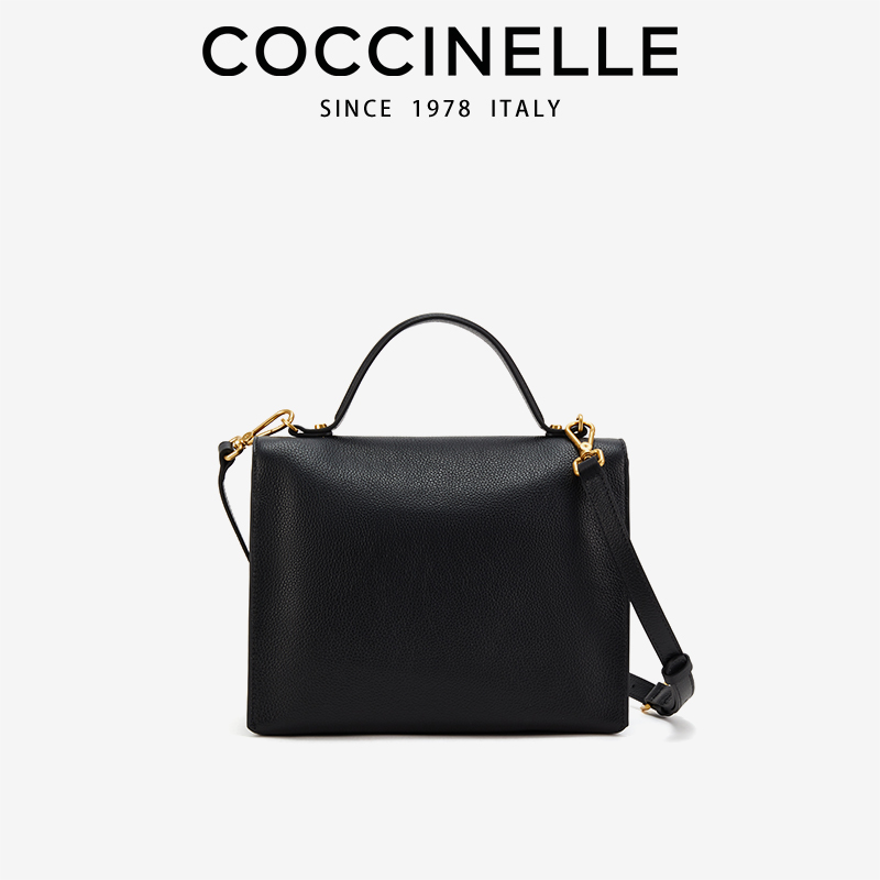 COCCINELLE/可奇奈尔Frances中号气质医生包单肩斜挎手提包-图1