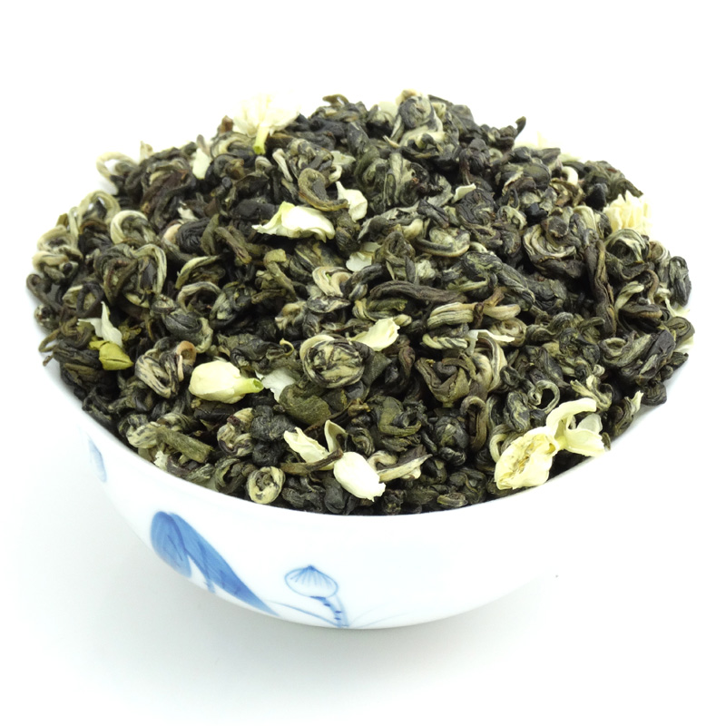 【送半斤】2024新茶茉莉花茶玉螺浓香型特级茉莉茶叶500g铁罐装 - 图1