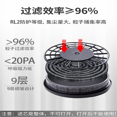正品原装日本重松面具U2K过滤芯可水洗DR28SU2K配件防尘加密滤芯 - 图0