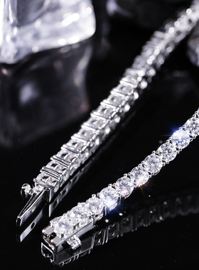 高级感仿真莫桑钻925女名媛钻石