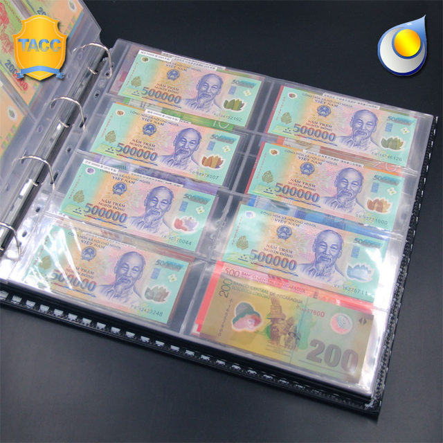 TACC's innovative complete set of banknotes has 6 and 8 inner pages