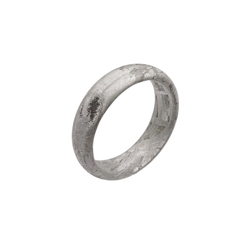 上新 特价陨铁戒指保真天铁陨石指环 瑞典M铁 阿勒泰铁陨石 塔扎2 - 图3