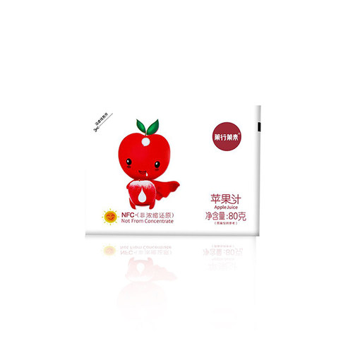 菓行菓素NFC果汁100%原榨苹果汁孕妇儿童袋装饮品健康果蔬汁饮料 - 图0
