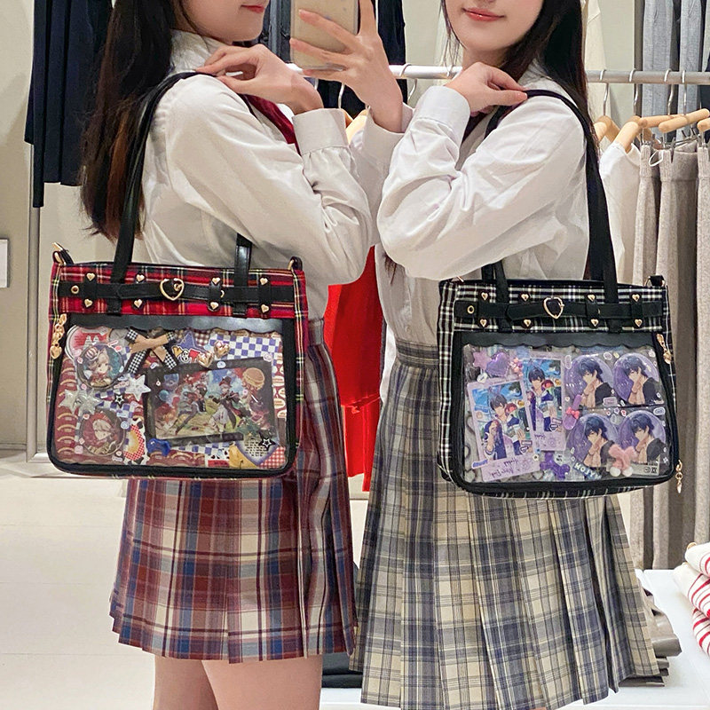 呜咚小铺原创亚文化朋克哥特辣妹日常单肩大容量痛包女【芙蕾雅】,淘宝优惠券,粉丝福利购,淘宝优惠卷