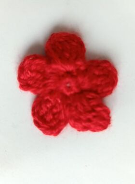 手钩羊绒毛线花勾花配件辅料3cm