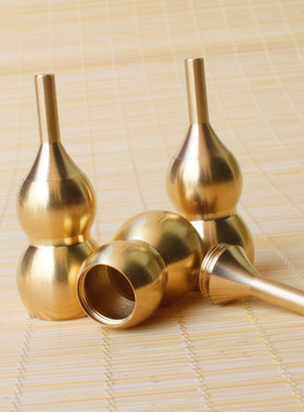 包邮新款上盖开口黄铜葫芦纯铜五帝钱家居摆件挂件古币空心厂家直