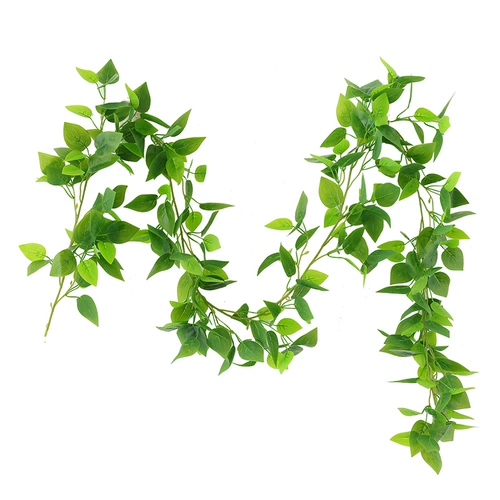 Имитация ротанга, зеленые листья редиса, украшение, искусственные листья, зеленые лозы, пластиковые цветочные лозы, водопроводные трубы, чтобы заблокировать кондиционер, зеленые листья, цветы